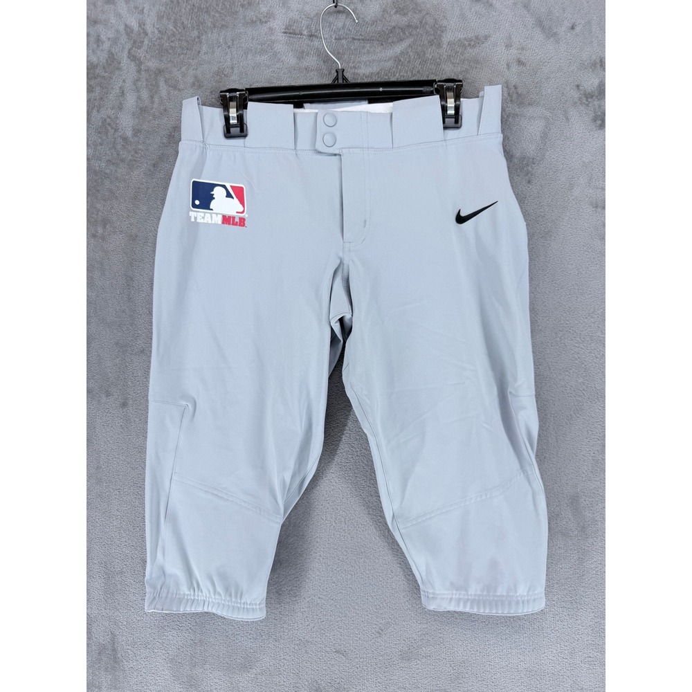 Nike Womens Team MLB Softball Pants Grey Athletic Knickers CD8185-052 Size M NEW